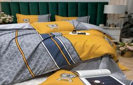 Modern Designer Bedding Sets Cover Fashion High Quality Cotton Queen Size xury Bed Sheet Comforters3927837