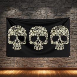 Day of the Dead Flag Polyester Digital Printing Holiday Banner Gifts