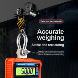 Heavy Duty Electronic Luggage Scale Digital Scales Digital High Accurate Weighing Tool Hook Hung Scale Waterproof Crane Scale