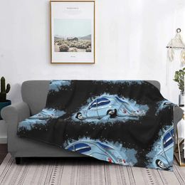 Blankets Punchbuggy Blue Low Price Print Novelty Fashion Soft Warm Blanket Rroydesign Robthetownie Car Coupe Classic Beetle Bug
