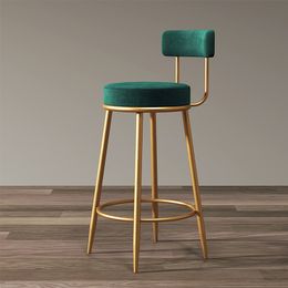 Stylish Designer Bar Chairs Modern Metal Round Gold Design Nordic Chair Minimalist Comfortable Barkrukken Home Furniture