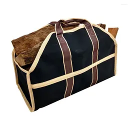 Storage Bags Heavy Duty Logging Home Supplies Portable Organizer Firewood Carrier Hanging Sports Bag With Handles Tote Outdoor