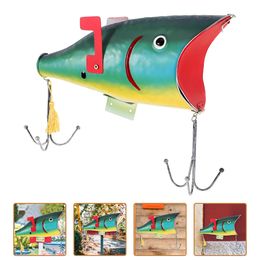 Metal Mailbox Fish Mailbox Ornament Outdoor Mailbox Decor Metal Fish Ornament for Garden