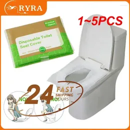 Toilet Seat Covers 1-5PCS Packs Disposable Paper Camping Loo Wc -proof Cover For Travel/Camping Bathroom ZXH