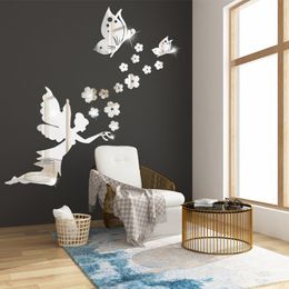 Wall stickers Long Lasting BPA Free Decorative Mirror Stickers Eco-Friendly Lightweight Window Decal Household Supplies