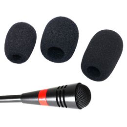 10PCS Microphone Windscreen Sponge Cover Headset Mic Foam Cover Protective Cap for Gooseneck Meeting Mic