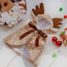 Dog Apparel Christmas Pet Elk Cloak Warm Teddy Cat Clothes Transformations Hat Accessories