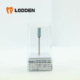 LODDEN Dental Grinding Tools for Zirconia DC002 Blue Medium Diamond Polishing Head Burs Porcelain Ceramic Stone