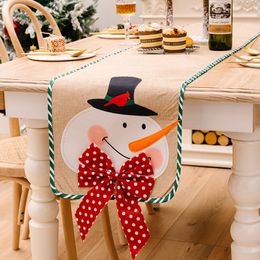 Christmas Theme Table Runner Festival and Durable Table Liner for Restaurant Canteen Camping