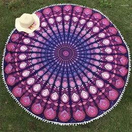 Tapestries India Tapestry With Tassels Peacock Print Bohemia Mandala Wall Hanging Hippie Beach Mat Blanket Bikini Cover Up Tippet