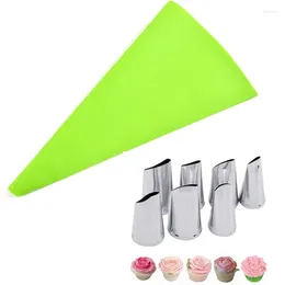 Baking Tools 7pcs/set Cake Decorating Tips Set Cream Icing Piping Fondant Rose Nozzle Pastry Bag