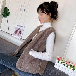 Women's Vests Woman Jacket Vest Autumn And Winter Coat Chaleco Mujer