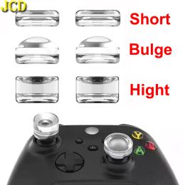 JCD 2PCS Transparent Clear Crystal Joystick Cap For Xbox One Series X/S Silicone Thumb Stick Grip Caps For PS5 PS4