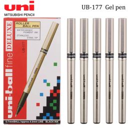 Pens 12pcs apan UNI Gel Pen UB177 Straight Liquid Ballpoint Pen Office Signature Pen Business Style 0.7mm School Supplies Stationery