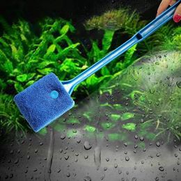 Fish Tank Cleaning tools Anti-slip Long handle Glass Plant Cleaning Brushes Household Aquarium Window Sponge Accessories Tools