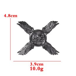 Game Residents Evils Village Pins Six-Winged Unborn Key Metal Badge Brooches For Women Men Backpack Lapel Pins