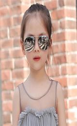 Metal Kids Pilot Sunglasses Dual Beam Baby Boys Girls UV400 Protection Aviation Sun Glasses8678631