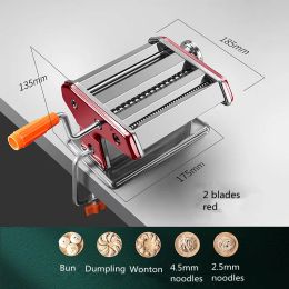 Makers Stainless Steel Manual Cutting Adjustable Thickness Dough Fresh Noodle Pasta Maker Machine Kitchen Tools