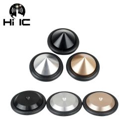 systems 4pcs HIFI Audio Speakers Amplifier Aluminium Antishock Shock Absorber Foot Pad Feet Nail Pads Vibration Absorption Stands