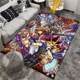 15 Sizes Yu-Gi-Oh Monster Card Anime Pattern Rug for Bedroom Living Room Anime Carpets for Girl Room Floor Mat Home Decor