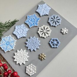 Unique shape snowflake / Christmas series / openwork Mould / clay Mould DIY earrings making clay cutting Mould soft clay tool