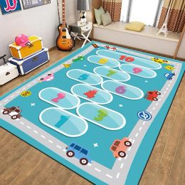 Children's Play Room Carpet , Road and Street Traffic Carpets Puzzle Game Floor Mat for Bath Living Room Baby Room Bedroom Decor