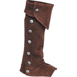 1Pair Pirate Boots Covers Mediaeval Renaissance Steampunk Boots Covers Tops with Studs for Women Men Halloween Costume