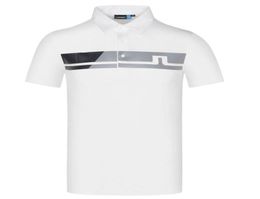 Spring Summer New Men Short Sleeve Golf T Shirt White or Black Sports Clothes Outdoor Leisure Golf Shirt SXXL in Choice ship5134662