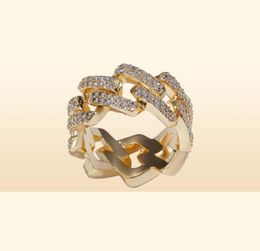 Mens Jewellery Ring Hip Hop Jewelries Iced Out Gold Rings Luxury Golden Plated Fashion BlingBling Rings28753376902