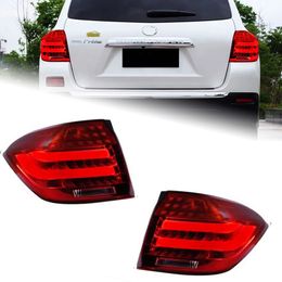 Car Tail Light for Toyota Highlander 2007-2011 Rear Lamp DRL Dynamic Signal Brake Reverse Auto Accessories