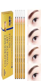 Golden 1818 Eyebrow Pencil Makeup Eyebrow Enhancers Cosmetic Art Waterproof Tint Stereo Types Coloured Beauty Eye Brow Pen Tools3254495