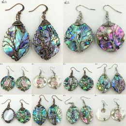 Dangle Earrings Beautiful Jewellery Natural Zealand Abalone Shell Art Women Earring WB669b