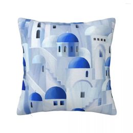 Pillow Santorini Island In The Greece Throw Pillowcases Bed S Cover Custom Po