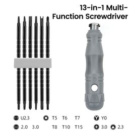 Triangle Screwdriver 17 In 1 Special Shaped Magnetic Screw CRV Torx Key Set Telescopic Alloy Steel For Household Repair Tools