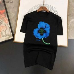 Women's T-Shirt Plus Size Cotton T Shirt France Luxury Brand Women Men Cotton Tshirt Female T-shirt Summer Oversized Flowers Tee Clothes WinterL2403