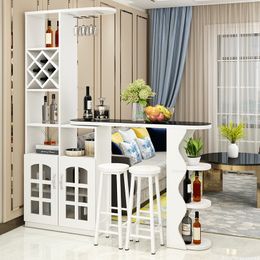 Modern Wooden Bar Tables Simple Kitchen Furniture Home Living Room Porch Cabinet Light Luxury Wine Cabinet Integrated Bar Table