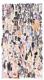 1050100pcs anime hentai sexy pinup bunny girl waifu decal stickers portable suitcase car truck car sticker3532219