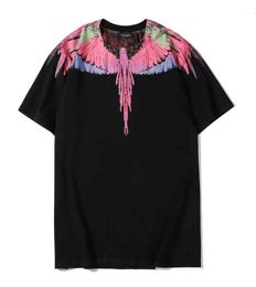 Marcelo Tee Shirts Burlon 20ss hip hop high street fashion tie dyed feather water drop wings pure cotton short sleeve Tshirt for 9396276