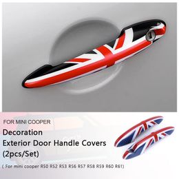 Door Handle Cover Sticker For MINI Cooper R50 R52 R53 R56 R57 R58 R59 R60 R61 2PCS/SET Car-Styling Accessories