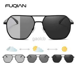 Sunglasses Luxury Metal Photochromic Sunglasses Men Women Fashion Polarised Sun Glasses Stylish Chameleon Anti-glare Driving Shades UV400 24412