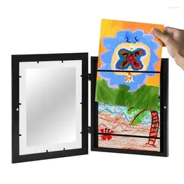 Frames Artwork Storage Frame Front Opening Holder For Kids Picture With Magnetic Closure Dining Room Nursery