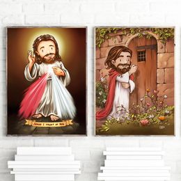 Sacred Grove Church Jesus Christ God Saviour Wall Art Canvas Painting Nordic Posters And Print Wall Picture For Living Room Decor