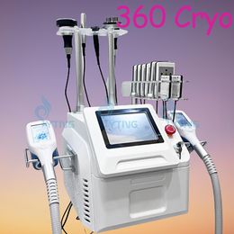 360 Cryo Slimming Machine with Cavitation RF Lipolaser 5 in 1 Cryolipolysis Machine Cryotherapy for Weight Loss Fat Freezing