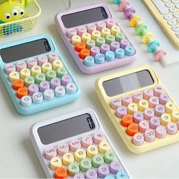 Calculators Korean Dopamine Candy Colour Calculator Silent Mechanical Keyboard Kawaii Desktop Financial And Accounting Learning Calculator