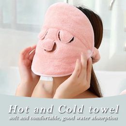 Towel Facial Pink White Moisturising And Hydrating Beauty Salon Cold Compress Mask Thickened Coral Fleece Face