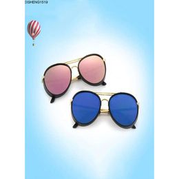 New Retro Style Cool Round Kids Sunglasses Boys Girls Sun Glasses Children Eyeglasses Brand Design Mirror Shades