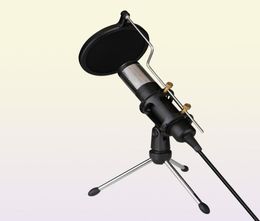 Professional Condenser Microphone Studio Recording USB Microphone Karaoke Mic with Stand for Computer Laptop PC5156347