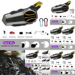 New 2024 Car Electronics X1 Pro Motorcycle Intercom Helmet Headset Bluetooth 5.3 Motorbike Headphone Waterproof Wireless Communication Interphone