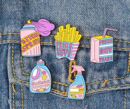 Feminist brooch pins collection Feminism Jewellery Funny Cute Pink Blue Repellent Remover Spray Enamel brooches pins Badges Brooch9407763