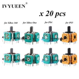 Accessories IVYUEEN 20 PCS 3D Analogue Thumb Sticks Sensor Module Potentiometer for PlayStation 5 4 PS5 PS4 Controller for XBox One Series S